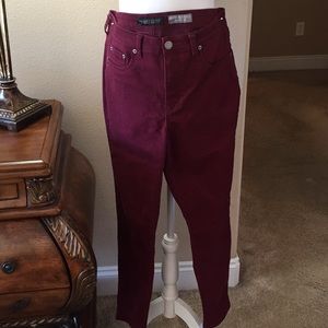 High waisted wine colored jeggings - Aeropostale